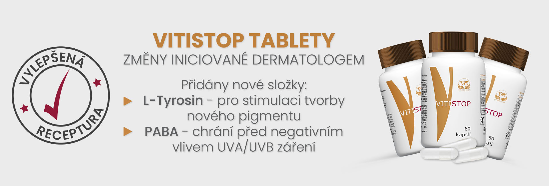 Nová receptura Vitistop tablety