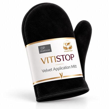 Vitistop Velvet aplikační rukavice na samoopalovač a kamufláž vitiliga